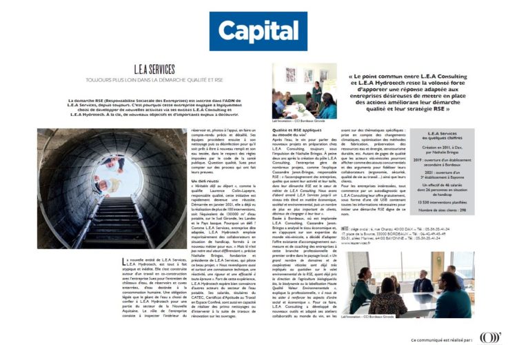 Article CAPITAL AVRIL