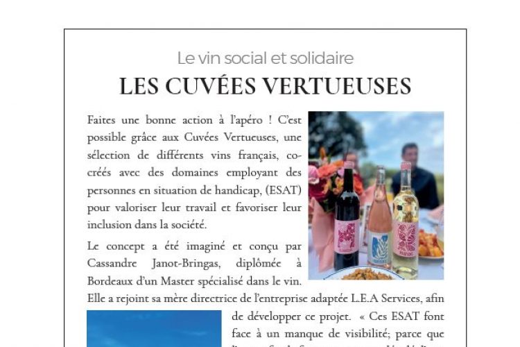 Les Cuvées Vertueuses dans Gala